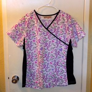 Green Town Scrub Top